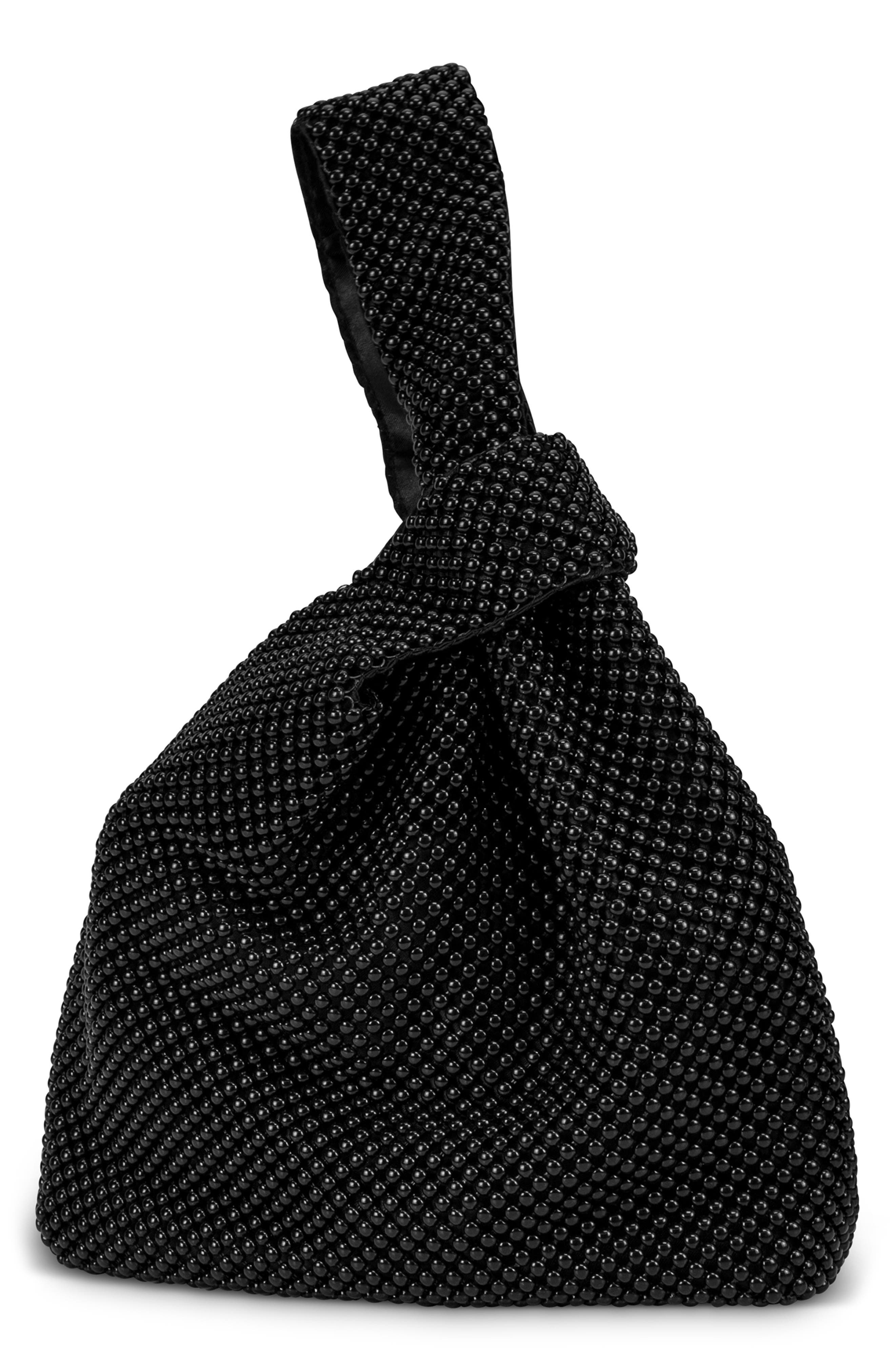 Logan Beaded Handbag, Alternate, color, BLACK