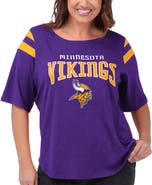 G-III 4HER BY CARL BANKS Women's G-III 4Her by Carl Banks Purple Minnesota Vikings Plus Size Linebacker T-Shirt