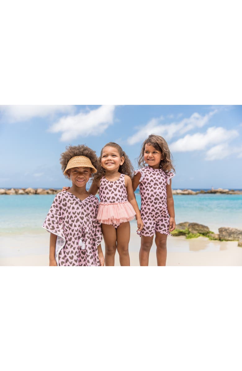 Snapper Rock Kids' Wild Love Cover-Up Caftan, Alternate, color,