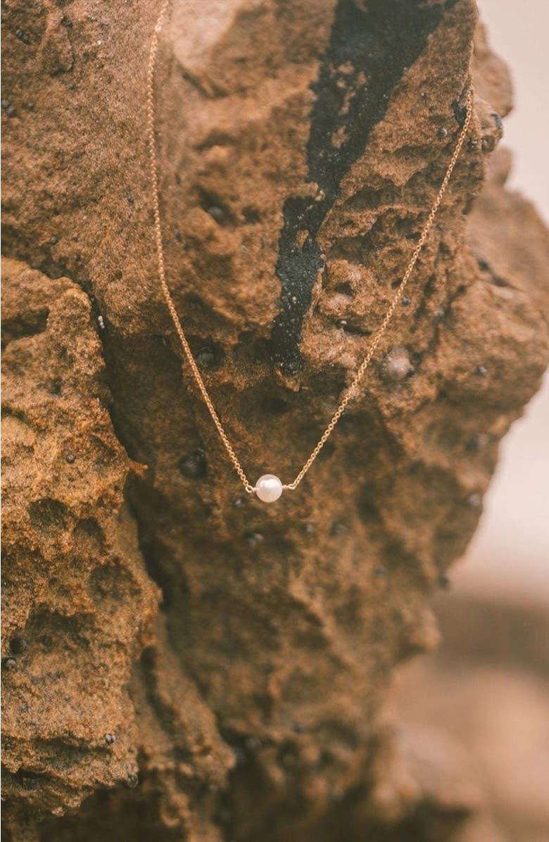 MADE BY MARY Pearl Choker Necklace, Alternate, color, Gold Vermeil