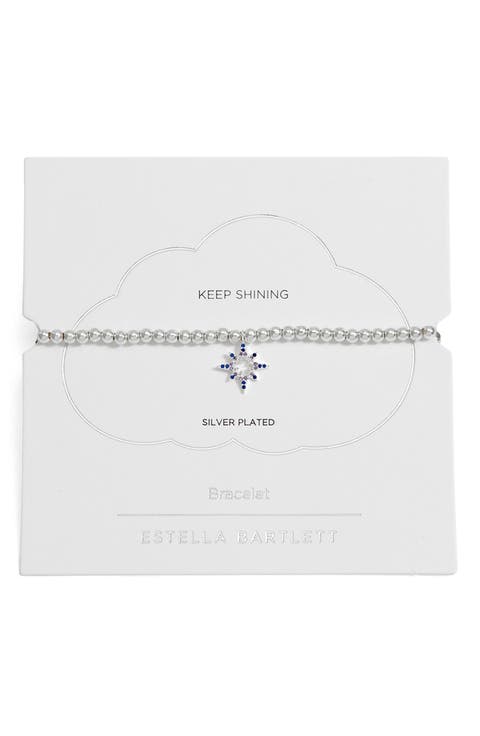 Sienna North Star Beaded Stretch Bracelet