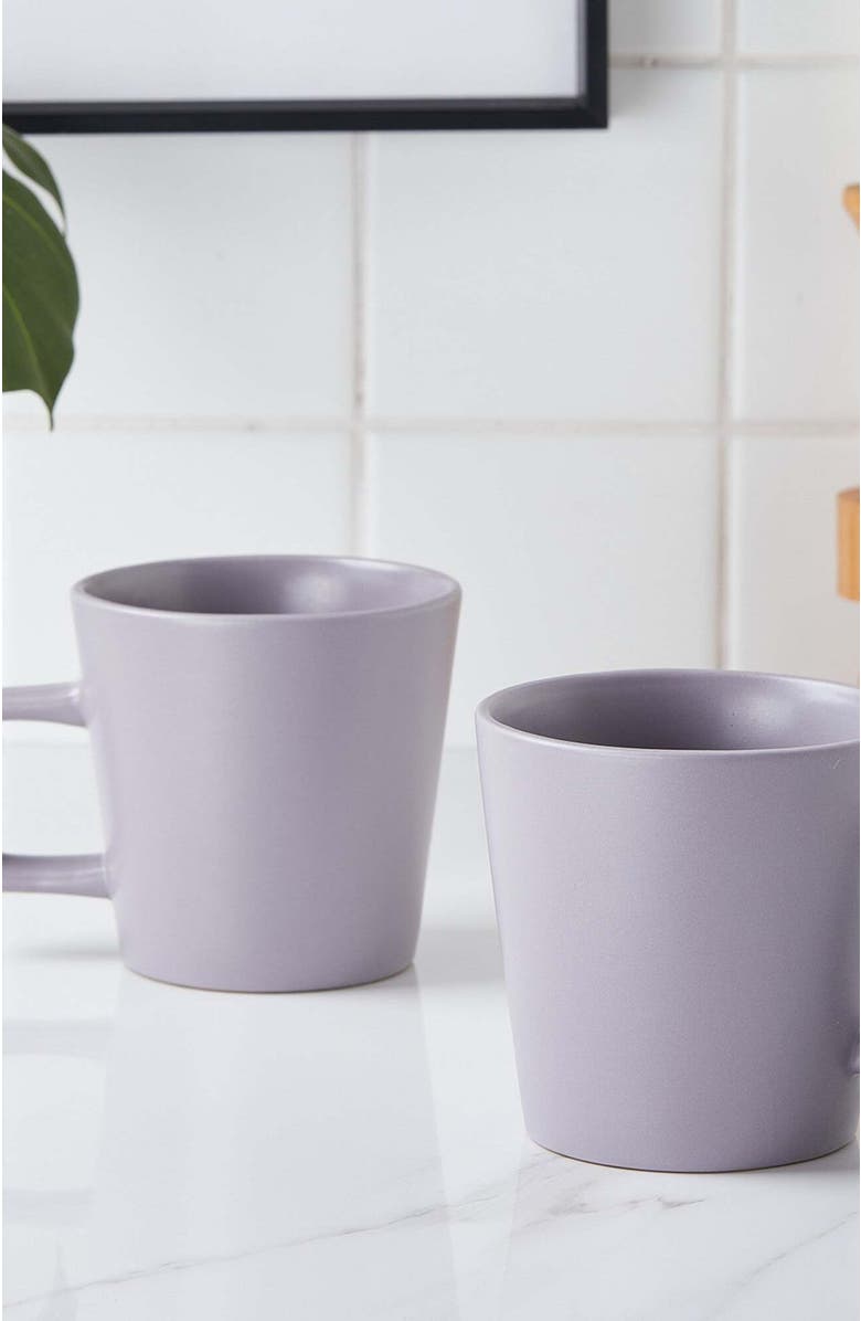 Stone Lain Cleo Stoneware 16-Piece Dinnerware Set, Alternate, color, Light Gray