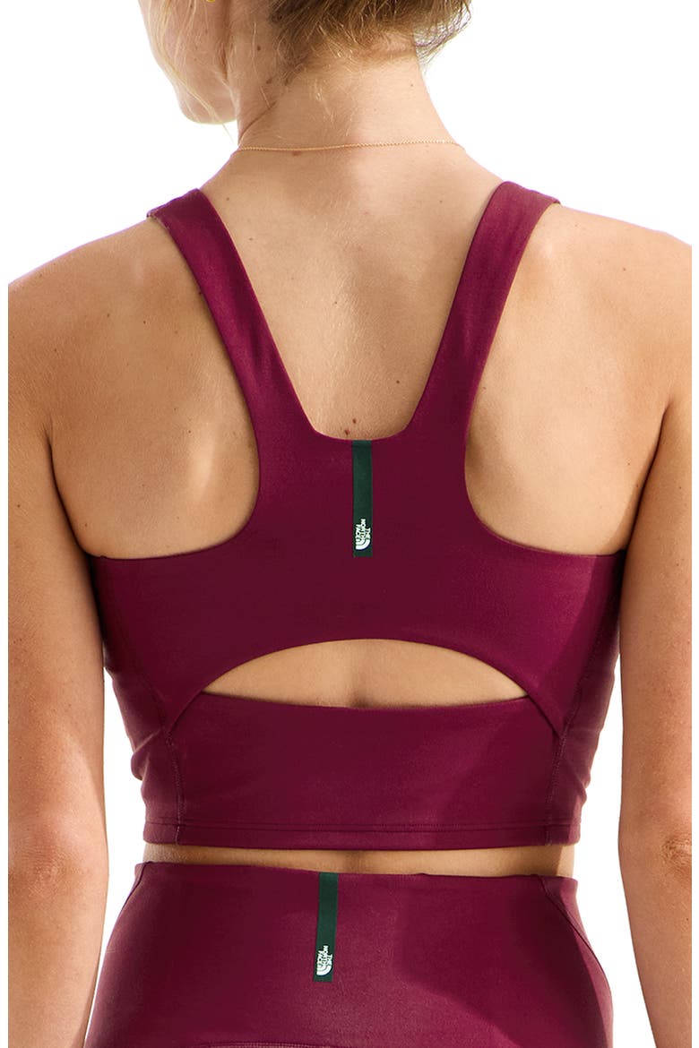 Jaida Longline Sports Bra, Alternate, color, BURGUNDY CRUSH