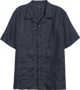 Vince Eyelet Linen Button-Up Shirt