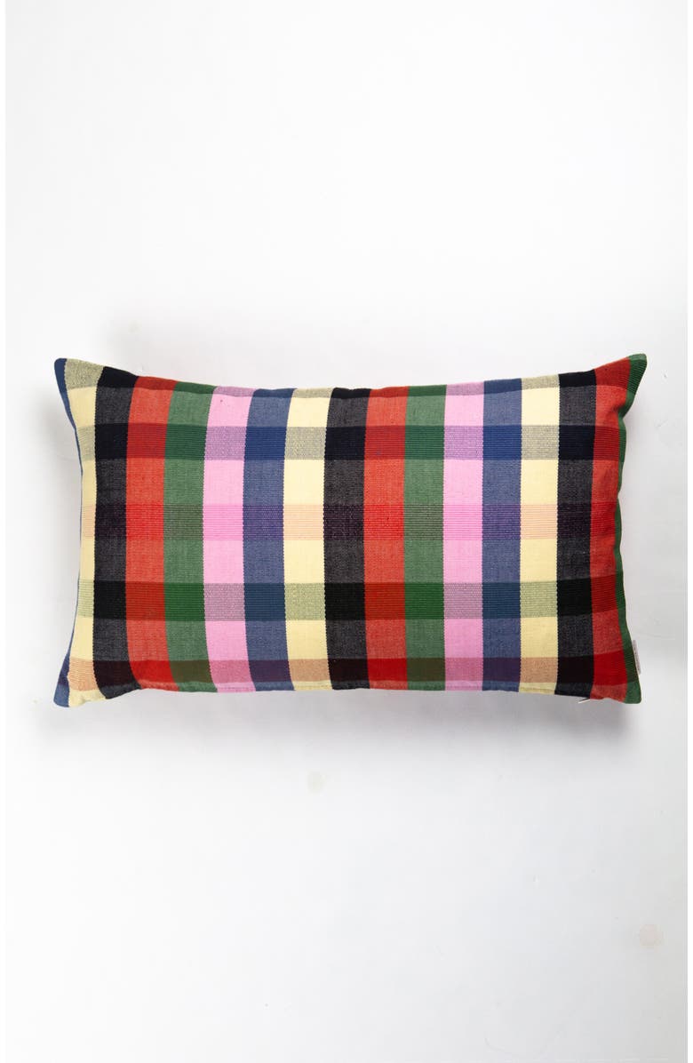 Archive New York Handwoven Marta Cotton Throw Pillow, Alternate, color, Red