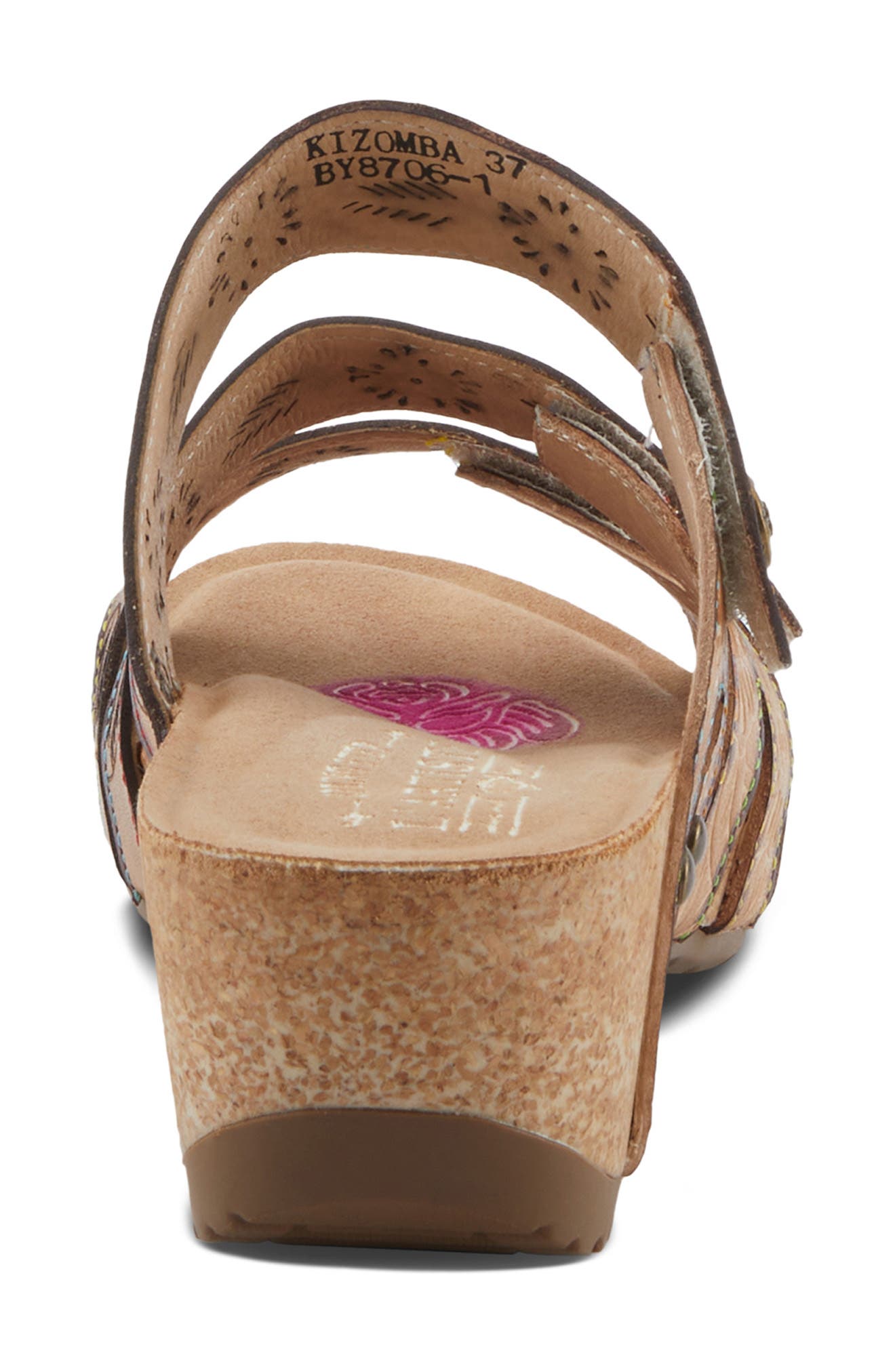 L'Artiste by Spring Step Carbone Platform Slide Sandal, Alternate, color, Tan Multi