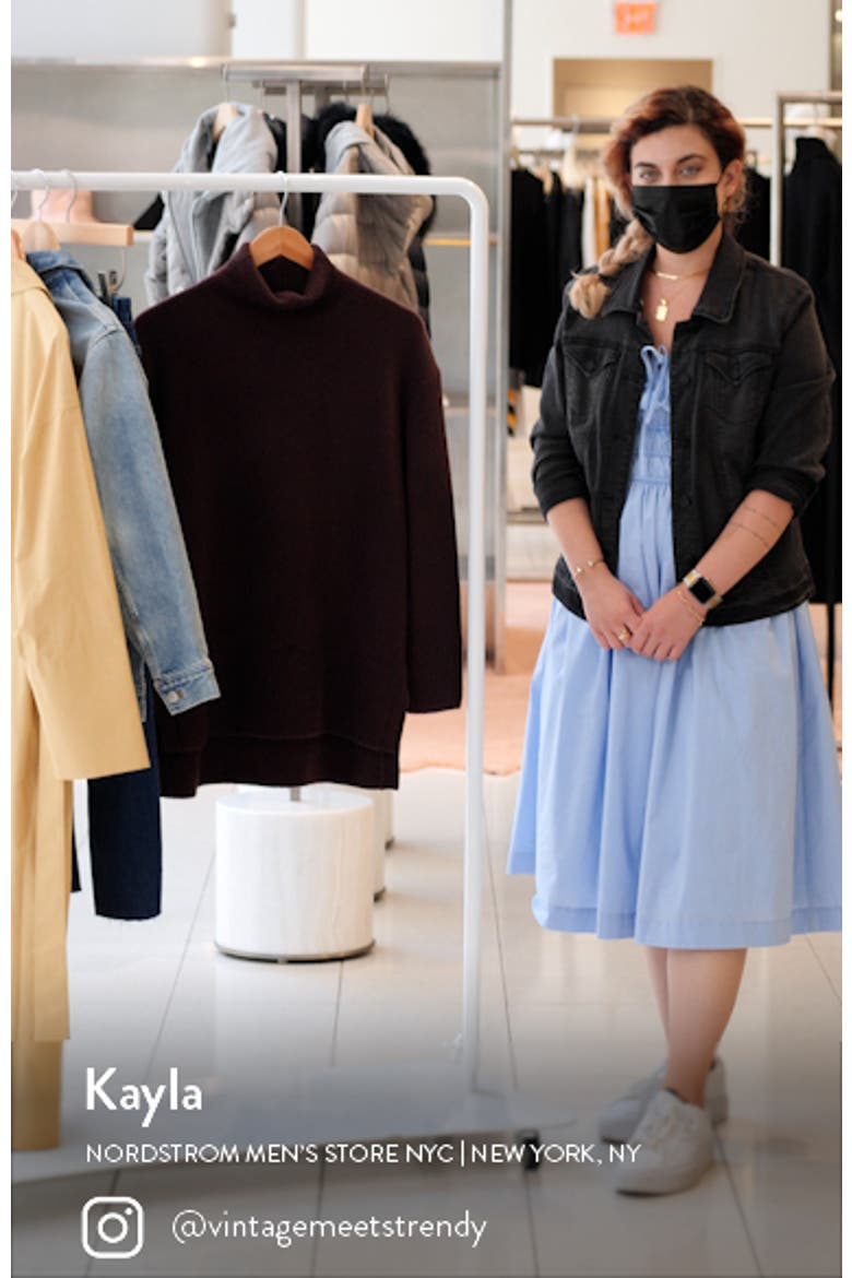 Nordstrom Funnel Neck Cashmere Sweater video