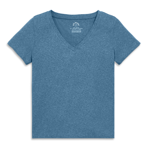 Adult Heathered Easy V-Neck Tee (Women's Fit)