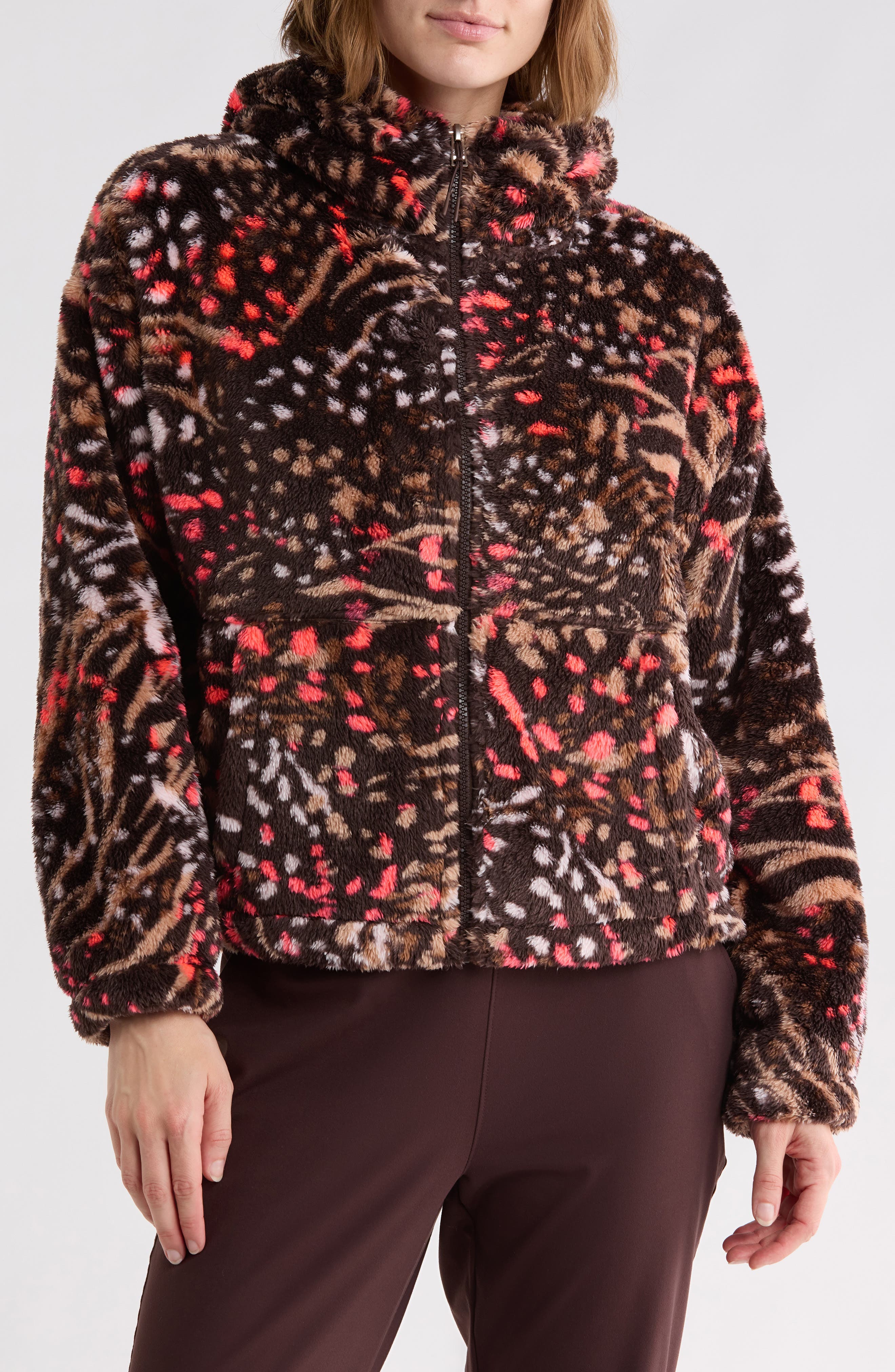 Printed High-Low Jacket