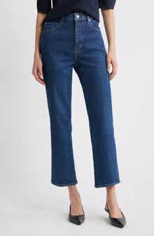 FRAME The Ruler High Waist Ankle Straight Leg Jeans
