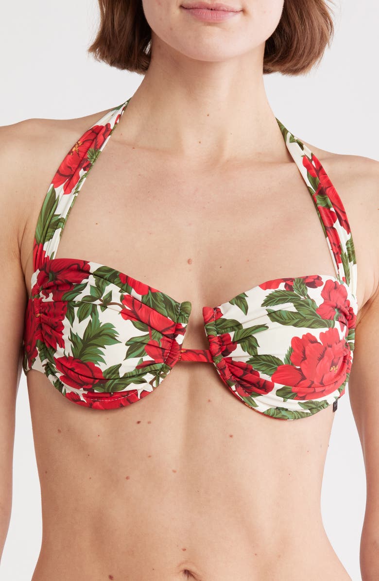 VYB Shirred Underwire Bikini Top, Main, color,