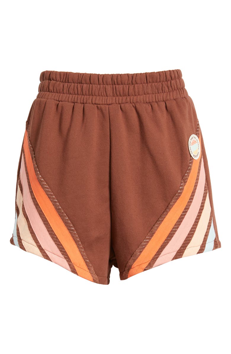 Rip Curl Trails Fleece Shorts, Alternate, color, Brown