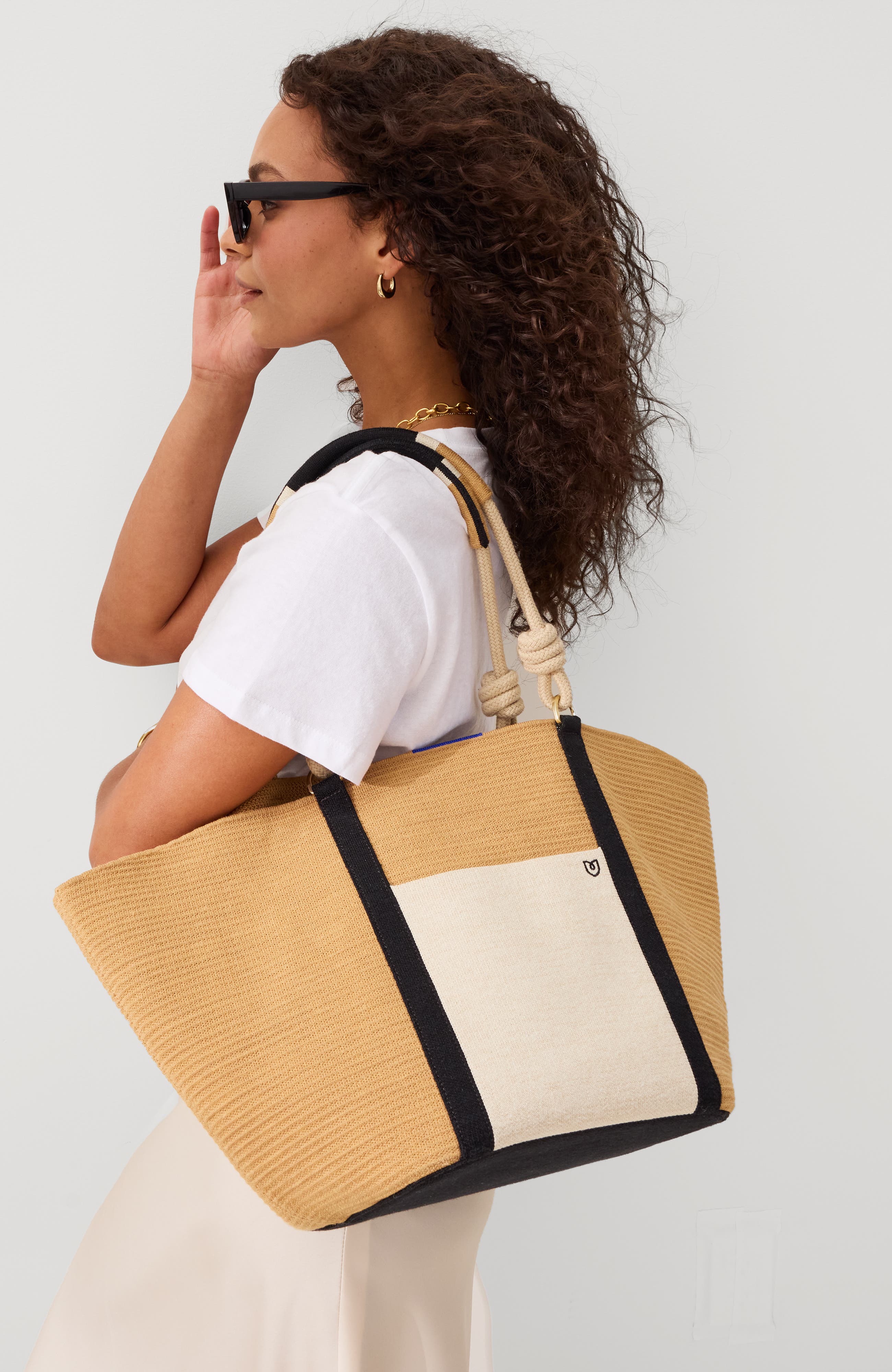 Rothy
s The Summer Tote, Alternate, color, Camel