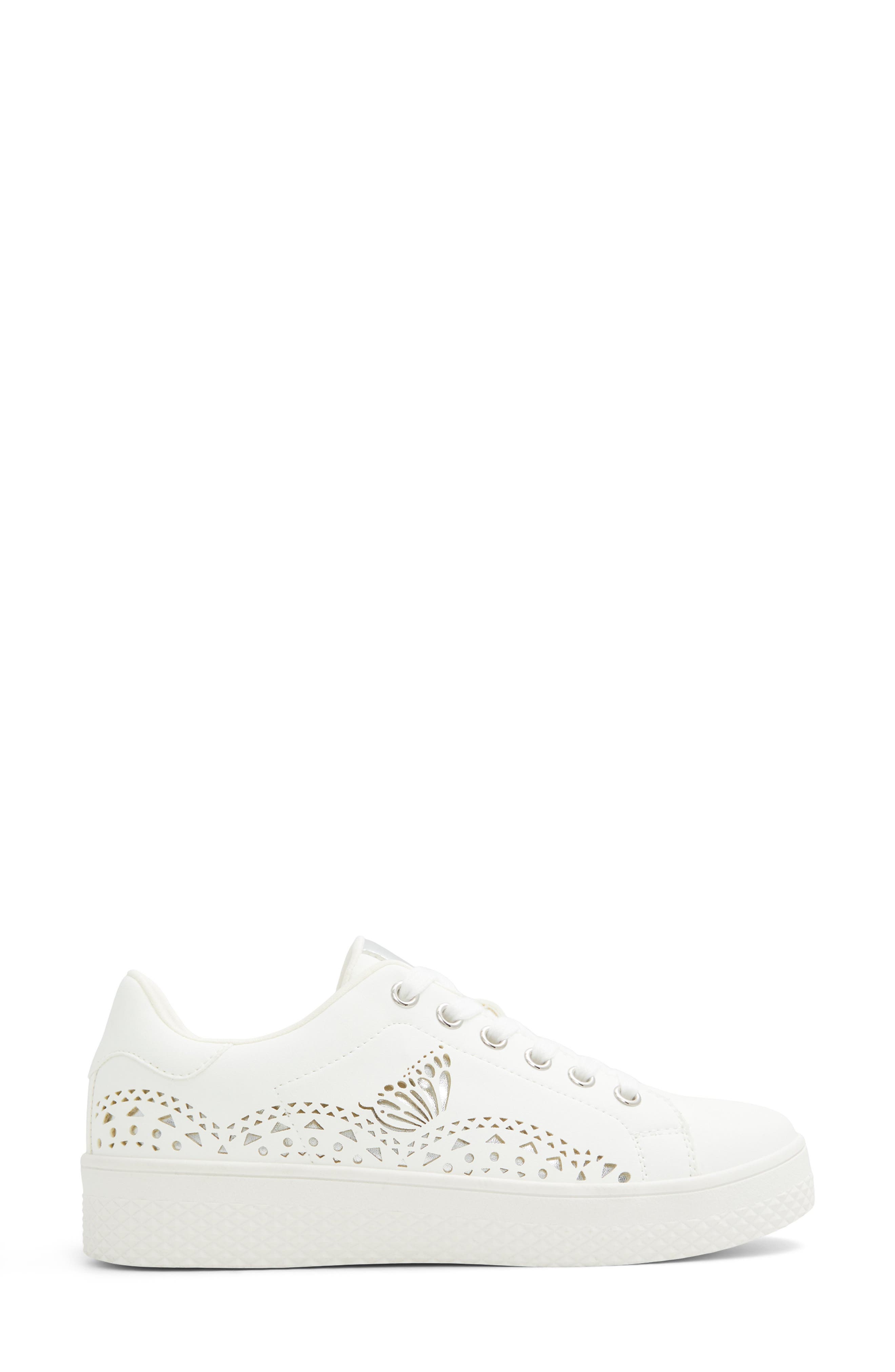 Call It Spring By Aldo Kalinaa Laser Cut Sneaker, Alternate, color, White