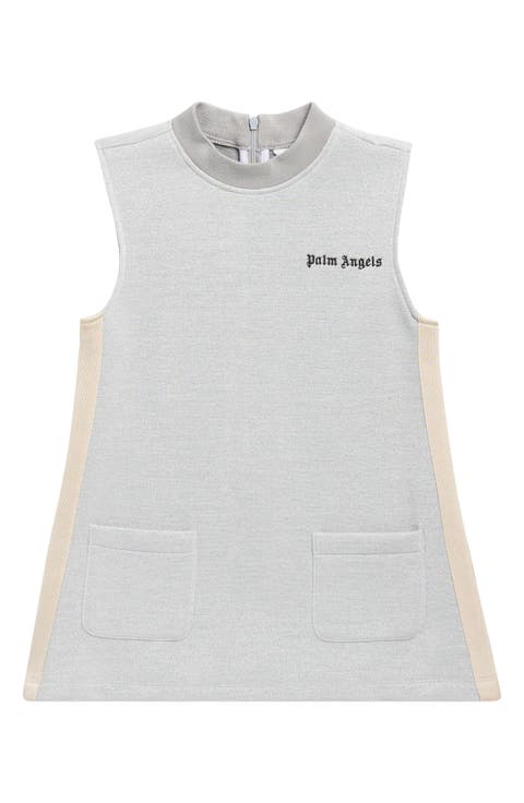Kids' Metallic Knit Track Dress