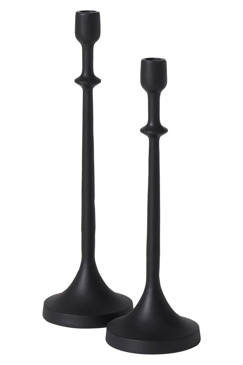 Set of 2 Candleholders, Main, color, BLACK