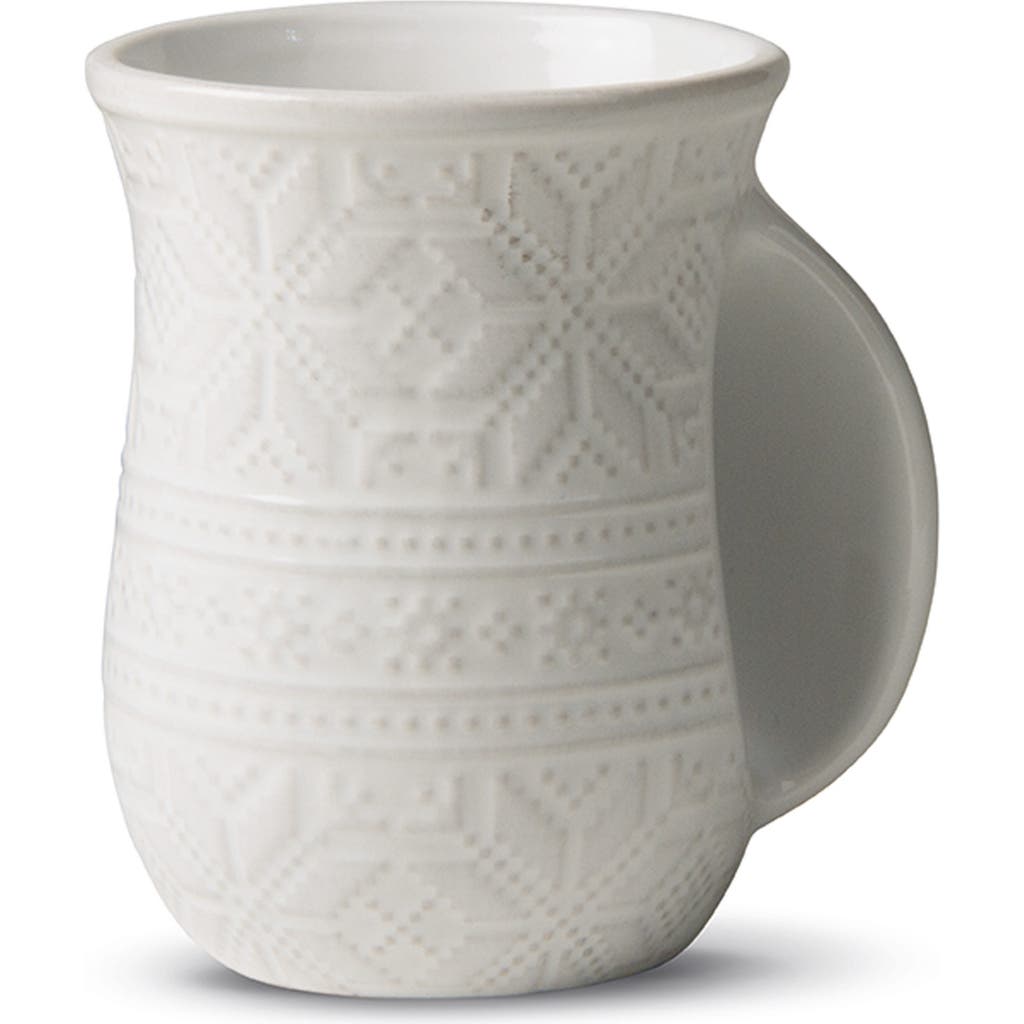 Tag Hand Warmer Mug In White