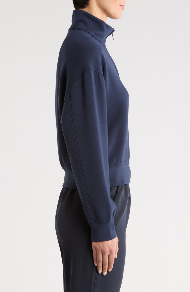 TravisMathew Skyloft Soft Echo Half Zip Pullover, Alternate, color, Navy Blazer