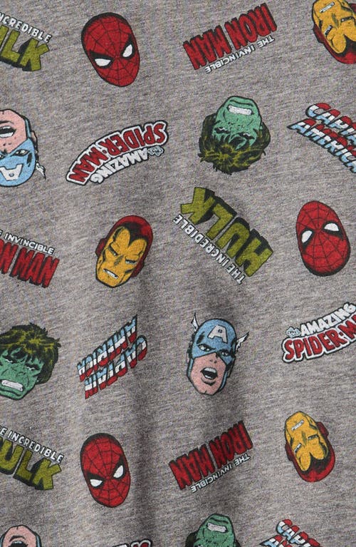 Jem Kids' X Marvel Logo Build Graphic T-shirt In Gray