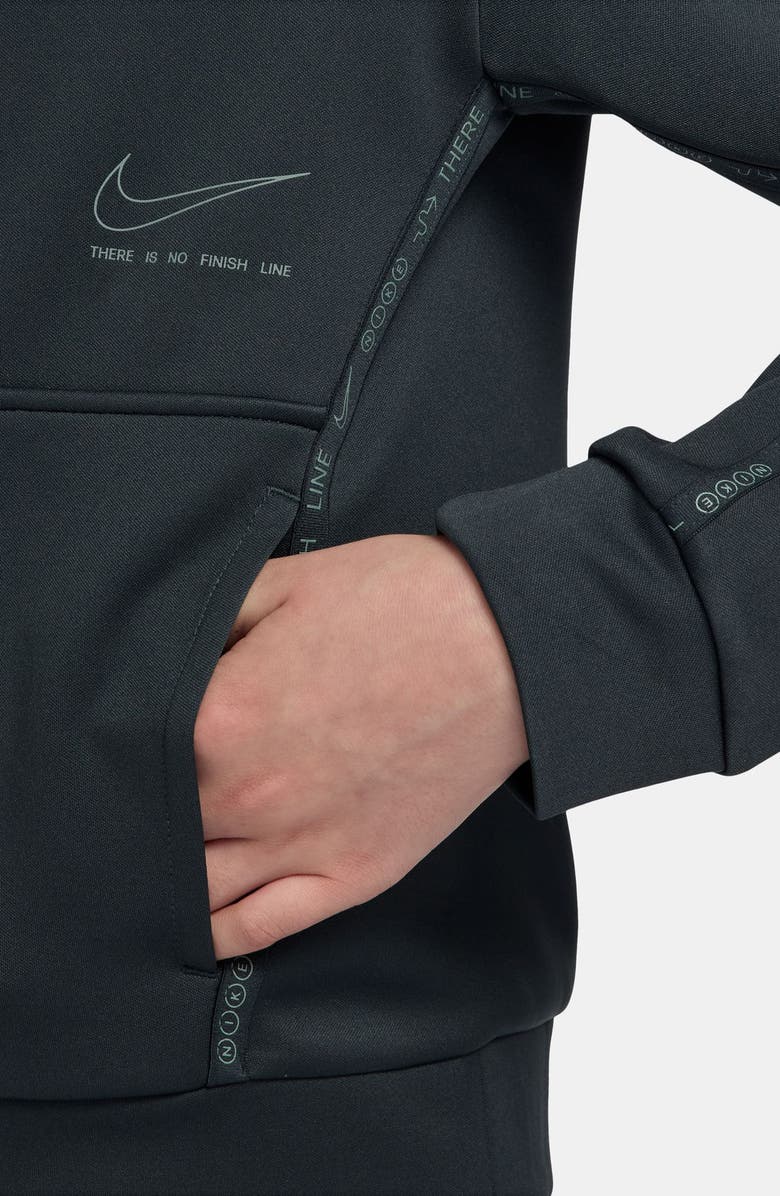 Nike Kids' Dri-FIT Hoodie, Alternate, color, Seaweed/ Clay Green