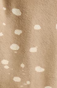 LOULOU DE SAISON Liza Deer Print Genuine Calf Hair Coat