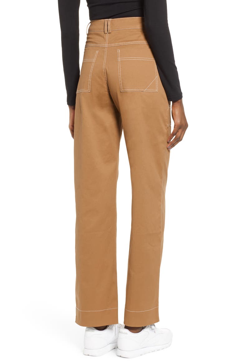 Ada Wide Leg Pants, Alternate, color, TAN