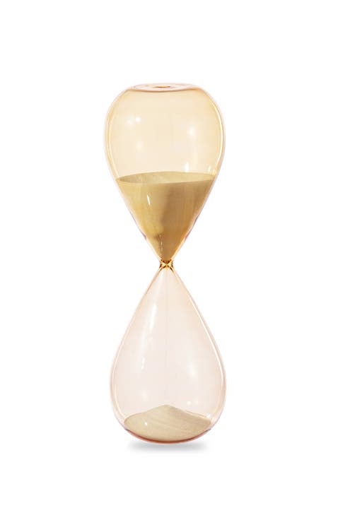 Modern Double-layered Amber Hourglass 30-Minute Sand Timers
