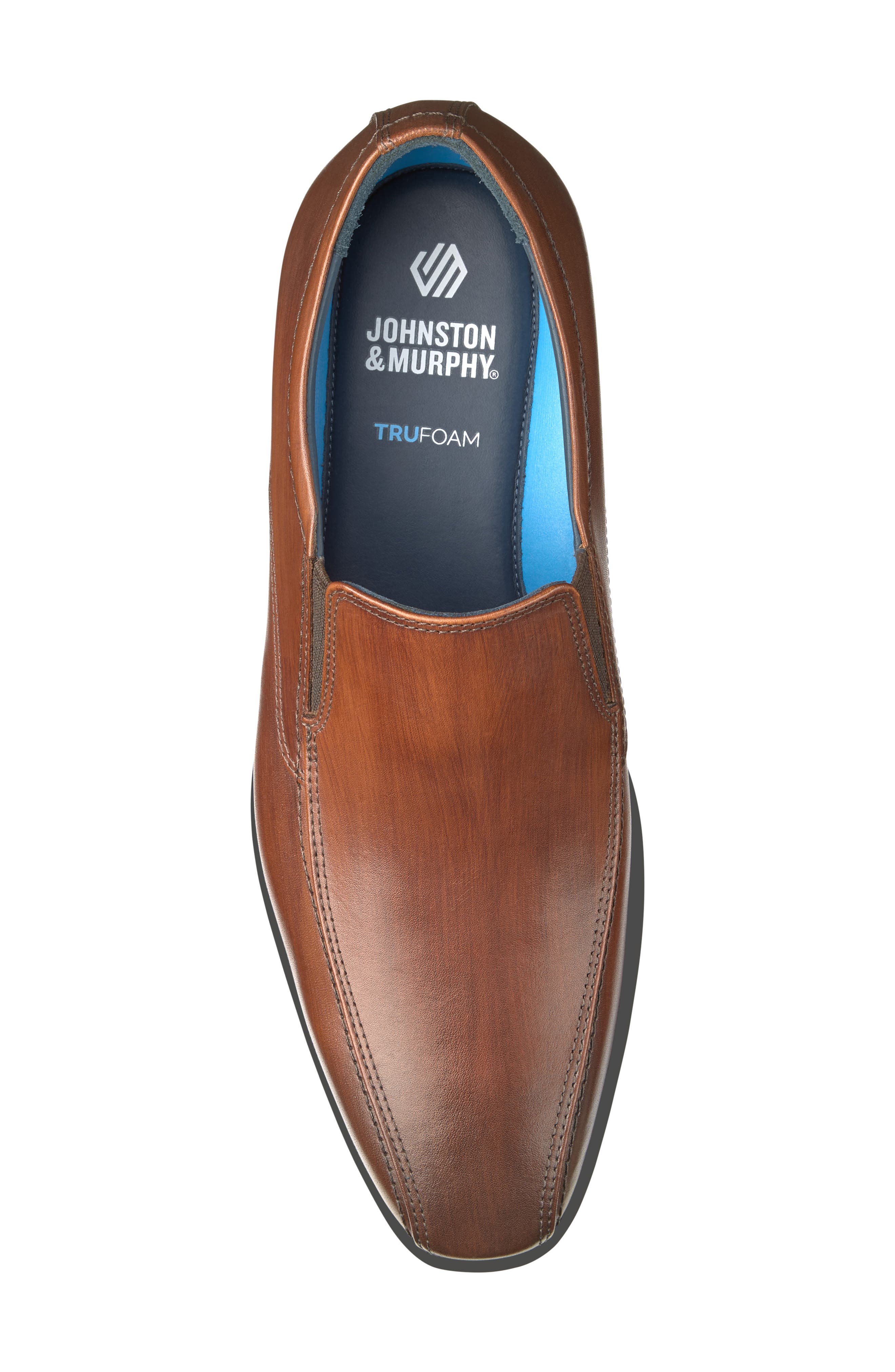 Gibbons Run Off Loafer, Alternate, color, BROWN FULL GRAIN
