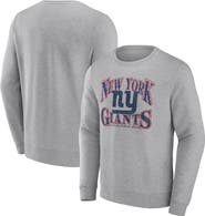 FANATICS Men's Fanatics Branded Heathered Charcoal New York Giants Playability Pullover Sweatshirt