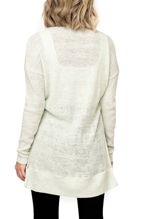 Gibsonlook My Way Belted Convertible Cardigan In White