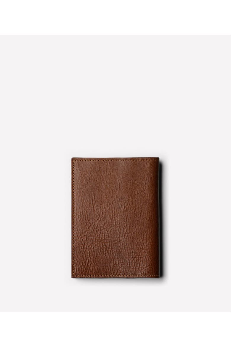 Passport Case, Alternate, color, Vintage Chestnut Leather