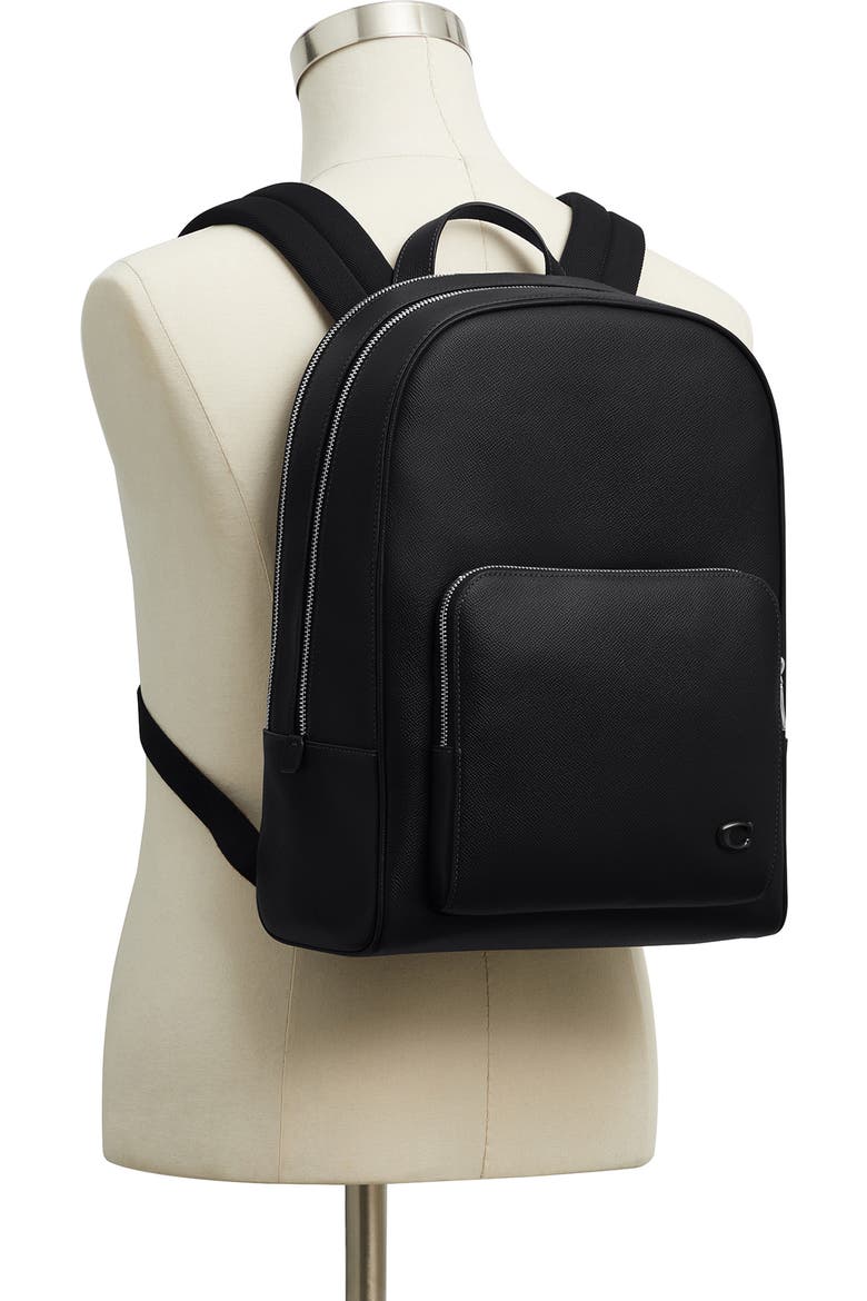 coach f32673 west backpack shear f36137 in signature canvas black Coach West Backpack In Signature