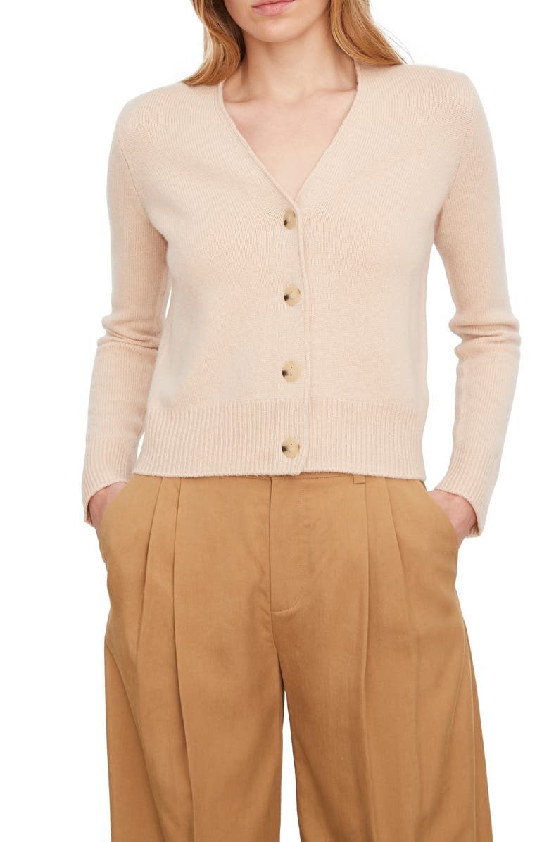 Vince V-Neck Cashmere Cardigan, Main, color, 
