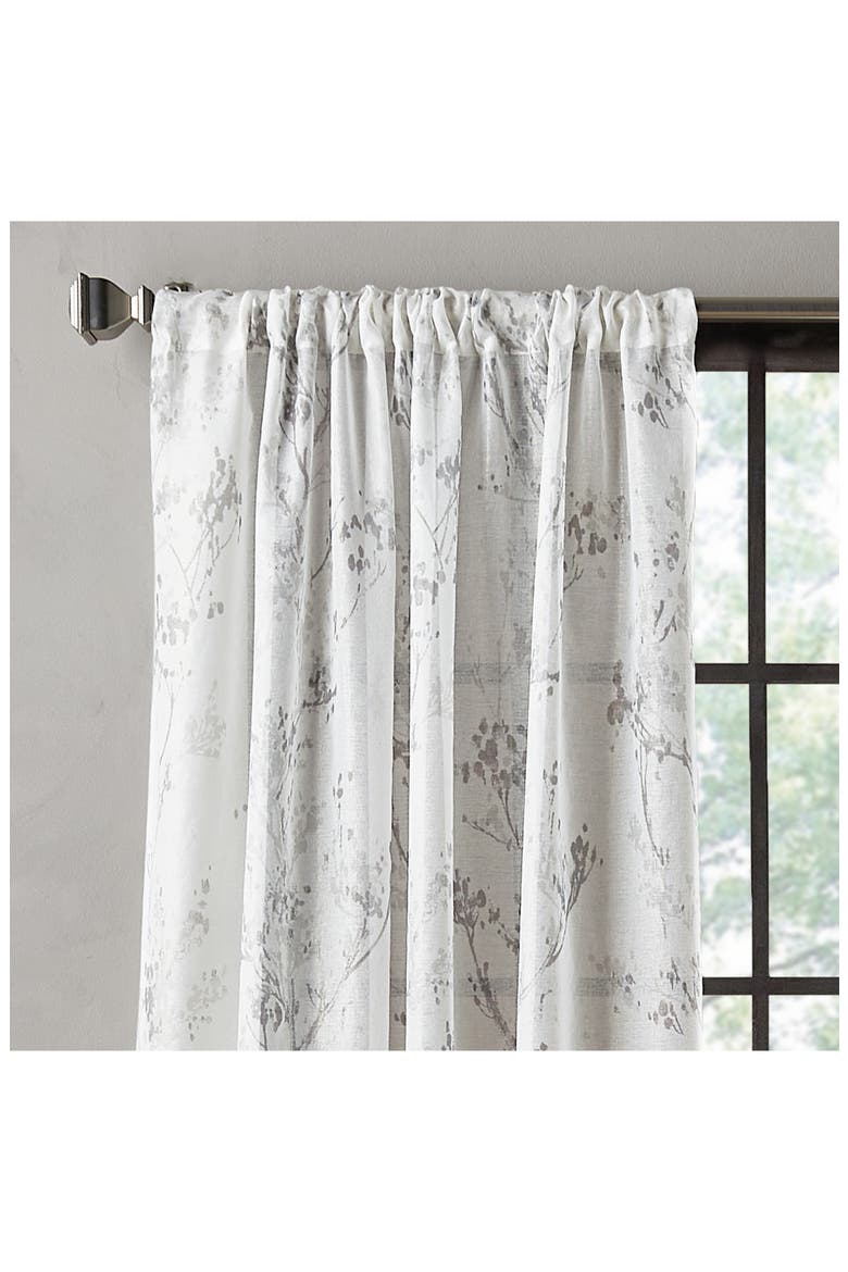 Atlanta Set of 2 Poletop Curtain Panels, Alternate, color, GREY