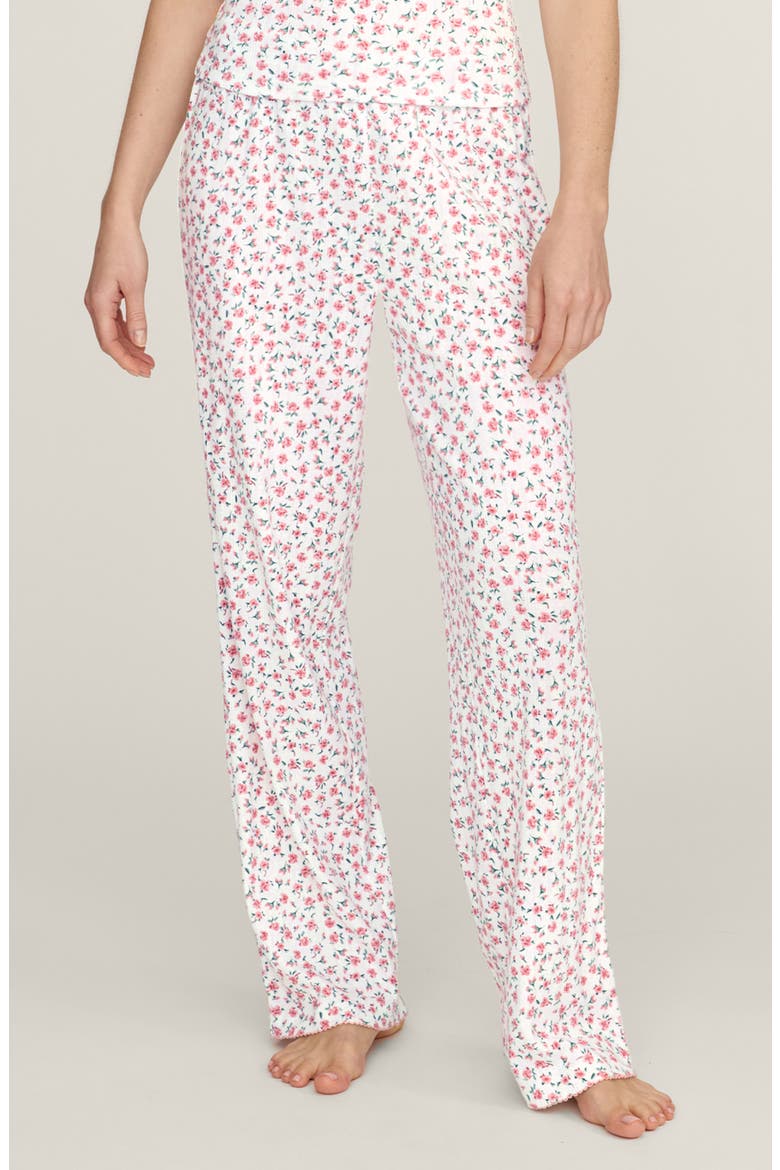 Pima Cotton Pointelle Pants, Main, color, PINK