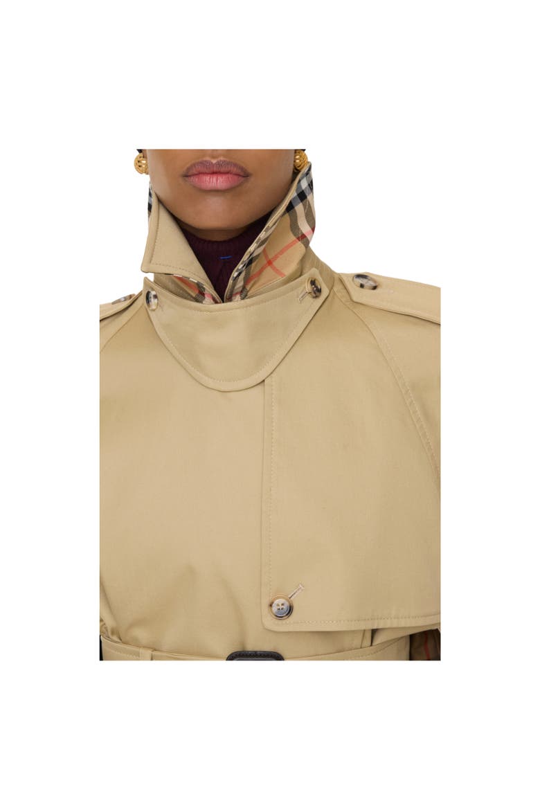 Gabardine Belmont Trench Cape, Alternate, color, Beige