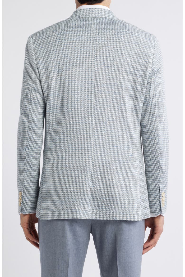 Hampton Houndstooth Knit Linen Sport Coat, Alternate, color, LIGHT BLUE