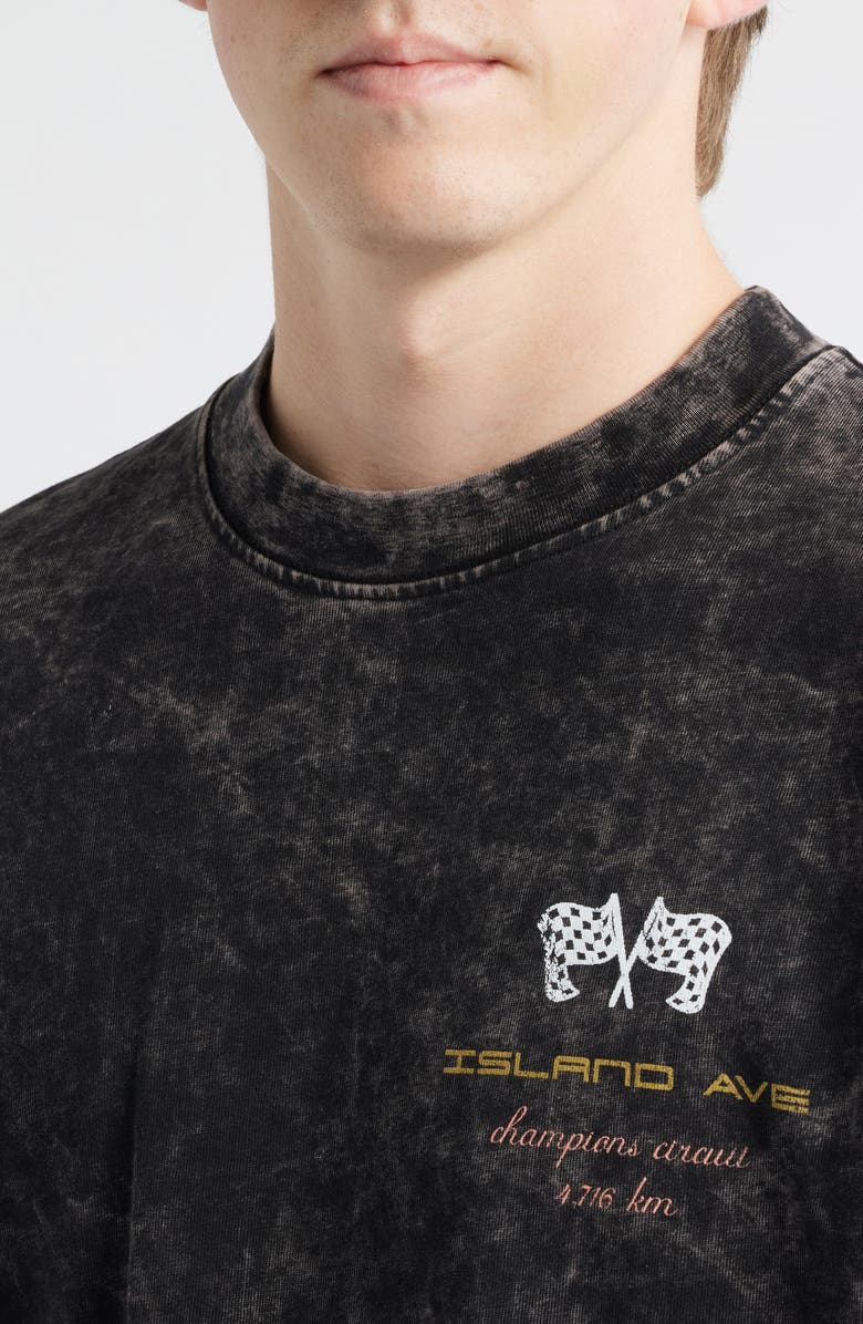 Island Avenue Champions Circuit Cotton Graphic T-Shirt, Alternate, color, Black