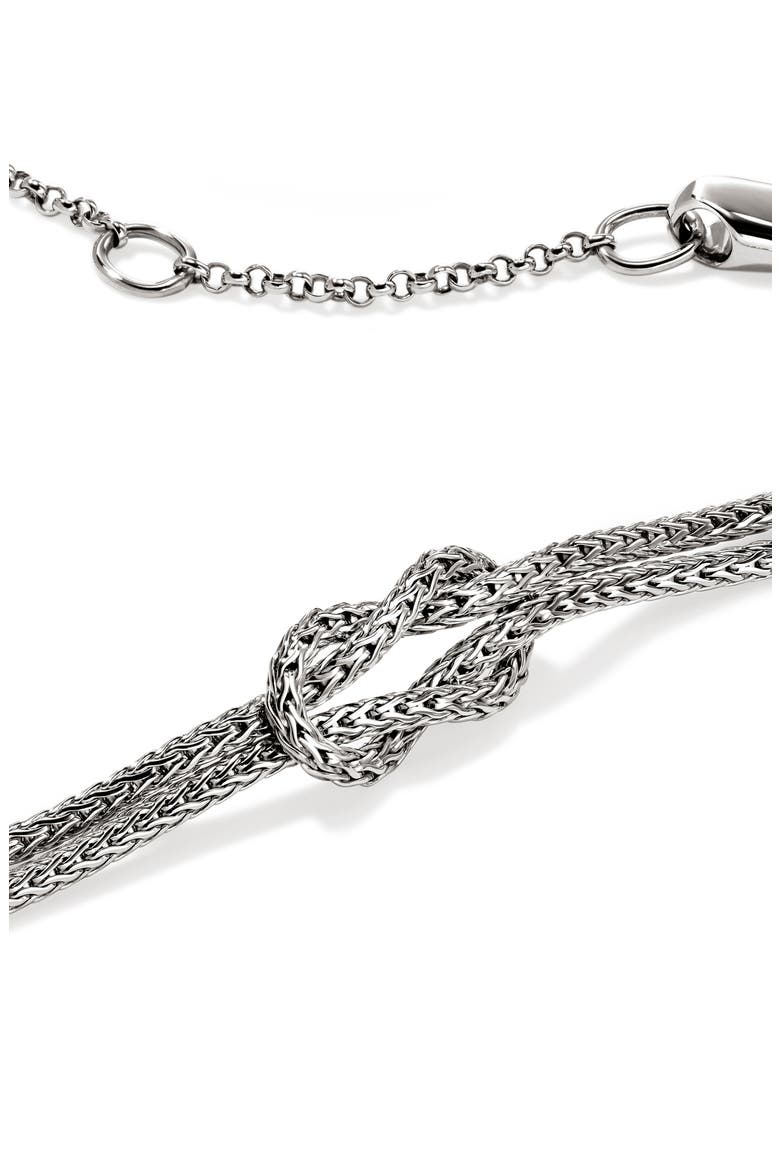 Love Knot Necklace, Alternate, color, SILVER