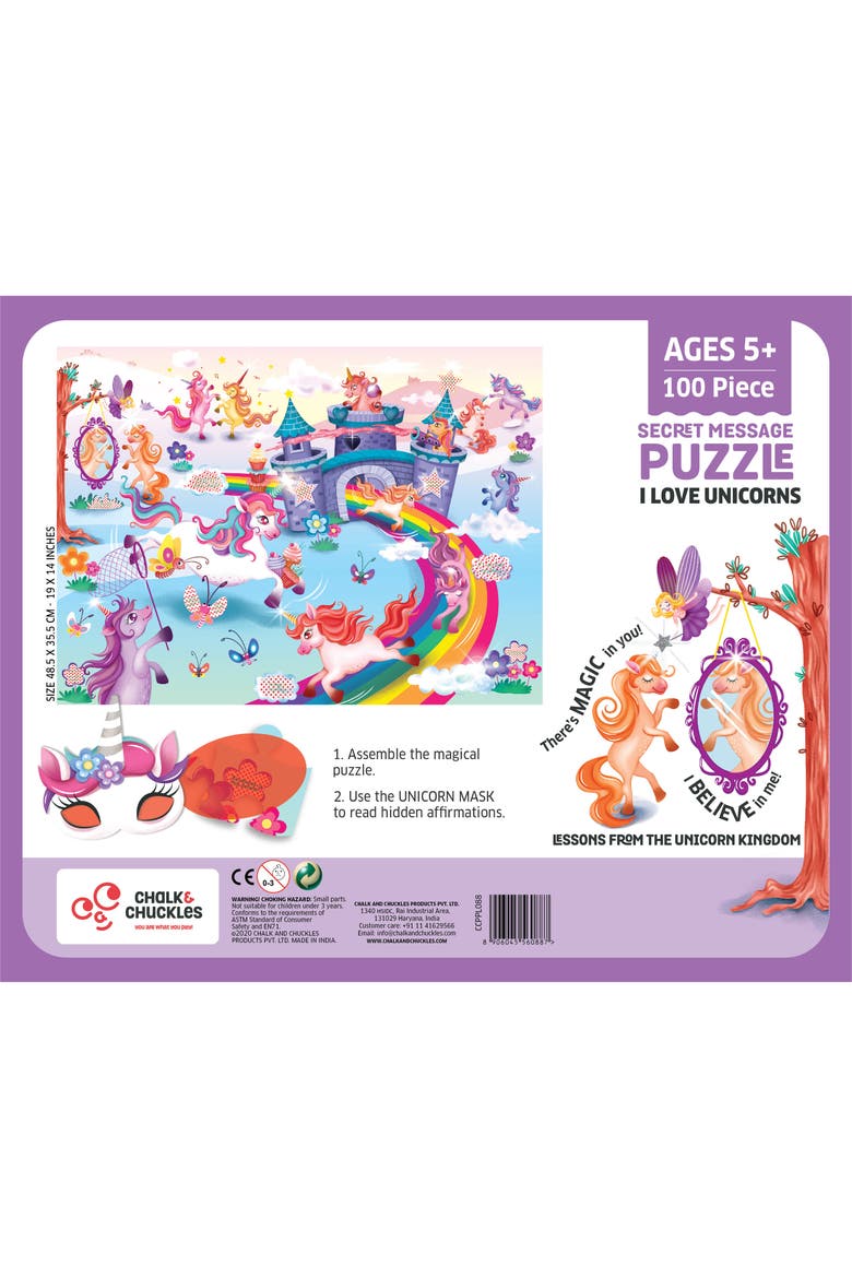 Unicorn puzzle, Alternate, color, No Color