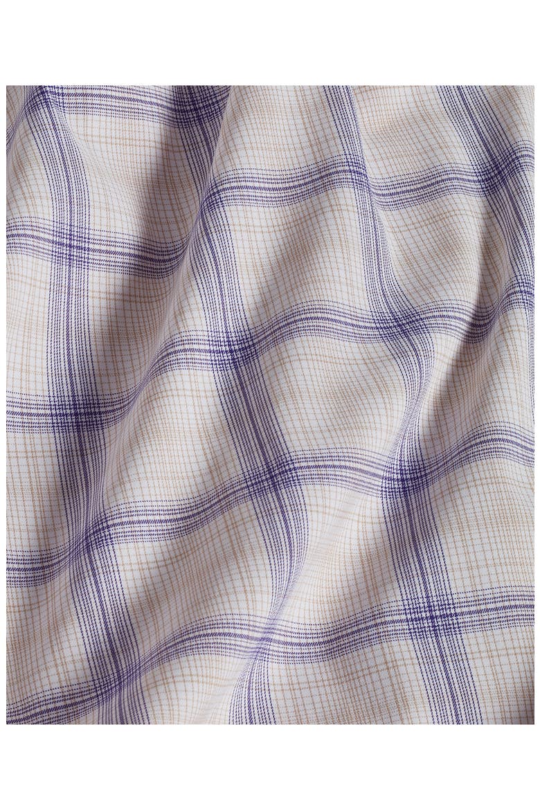 Plaid Performance Sport Shirt, Alternate, color, DUNE/ ROYAL