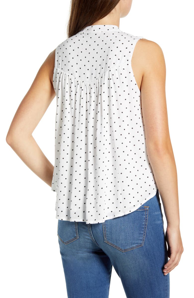 GIBSONLOOK Gibson x The Motherchic Boardwalk Tie Neck Woven Top, Alternate, color, 