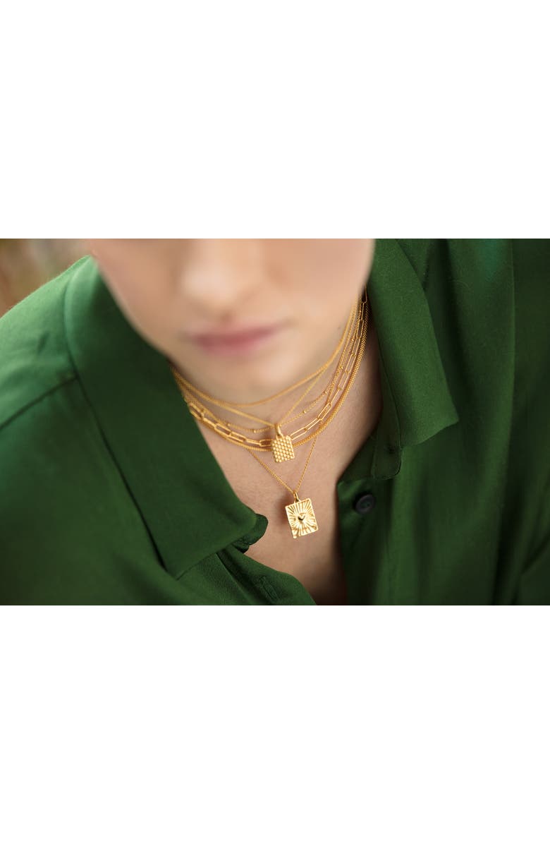 Monica Vinader Heirloom Pendant Charm, Alternate, color, Yellow Gold