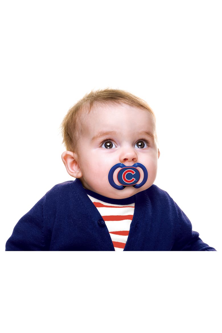 Chicago Cubs Pacifier 2-Pack, Alternate, color, Multicolor