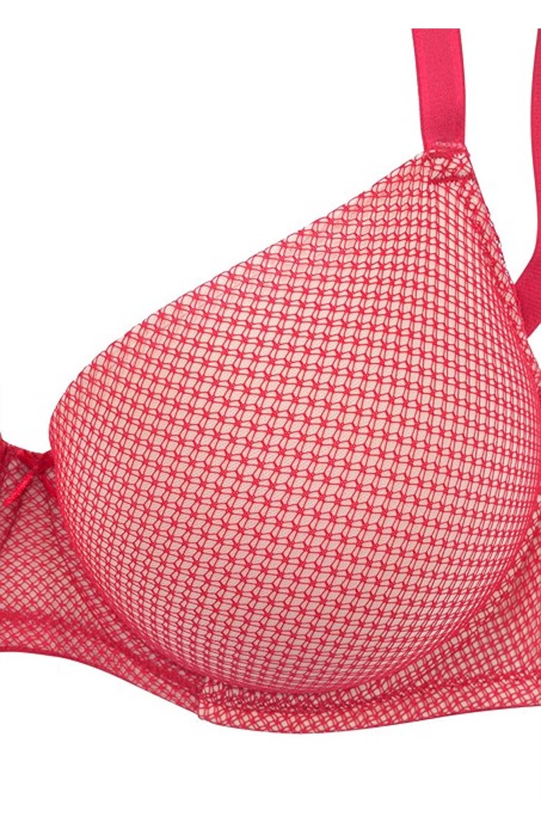 LASCANA Women's Invisible T-Shirt Bra, Alternate, color, Red