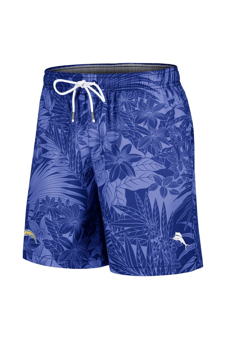 Men's Tommy Bahama Powder Blue Los Angeles Chargers Santiago Palms Board Shorts, Alternate, color, Powder Blue