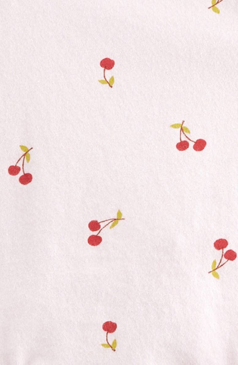 Nordstrom Ruffle Cotton Tank & Shorts Set, Alternate, color, Purple Light Cherry Berry