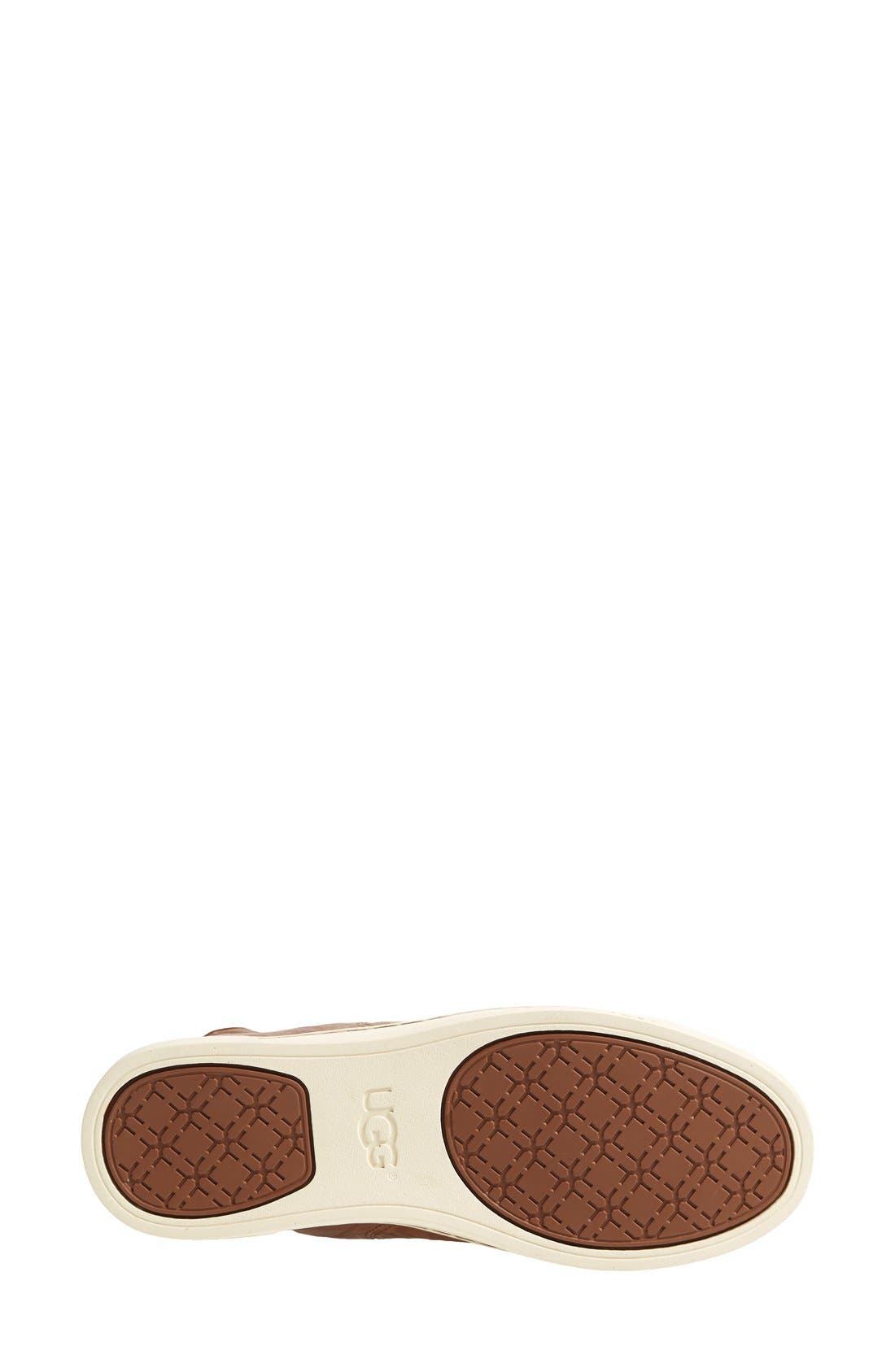 'Blaney' Tasseled High Top Sneaker, Alternate, color, DARK CHESTNUT