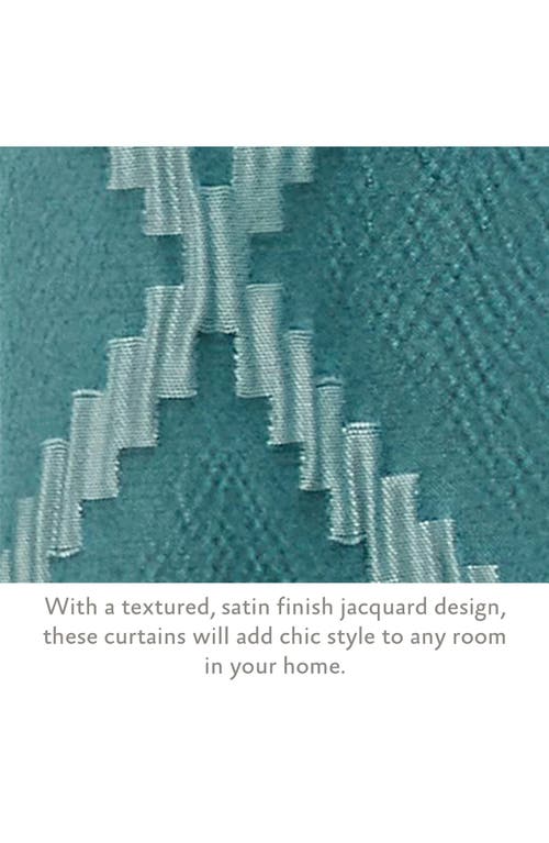 JESSICA SIMPSON JESSICA SIMPSON LYNEE GEOMETRIC SATIN JACQUARD BLACKOUT CURTAINS 