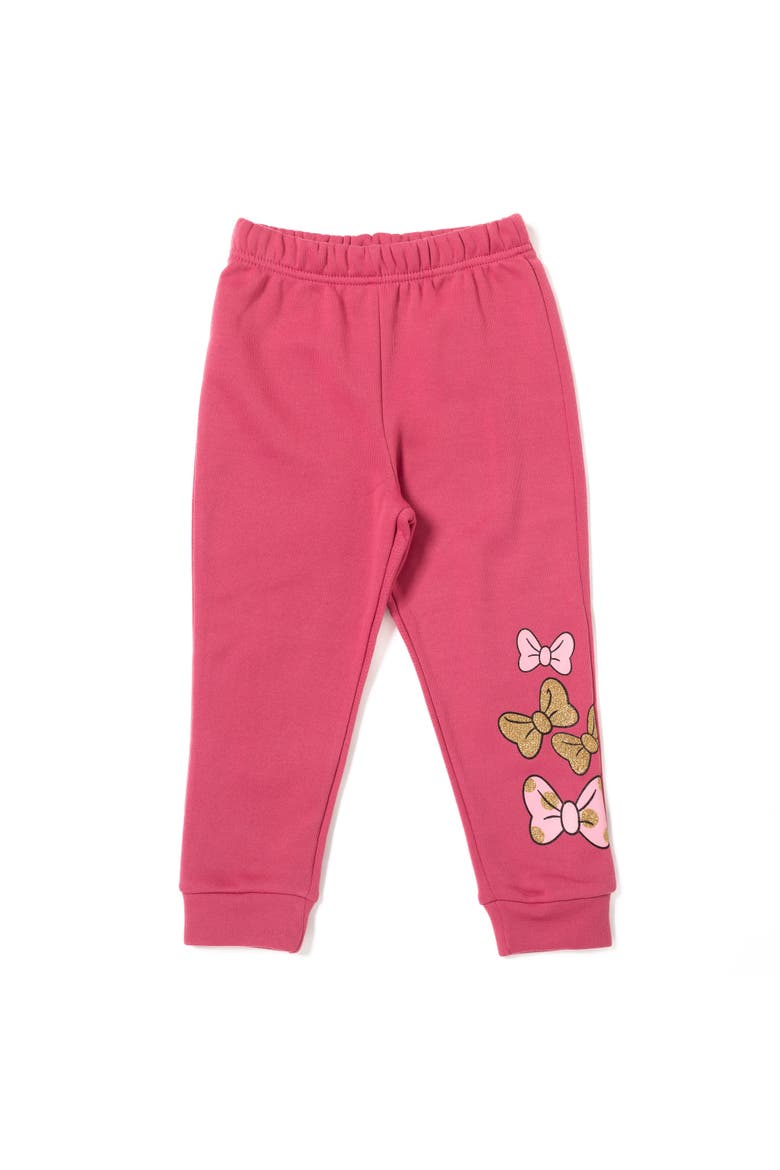 Minnie Mouse 2-Piece Fleece Sweatshirt and Pants Set, Alternate, color, Bright Pink Minnie